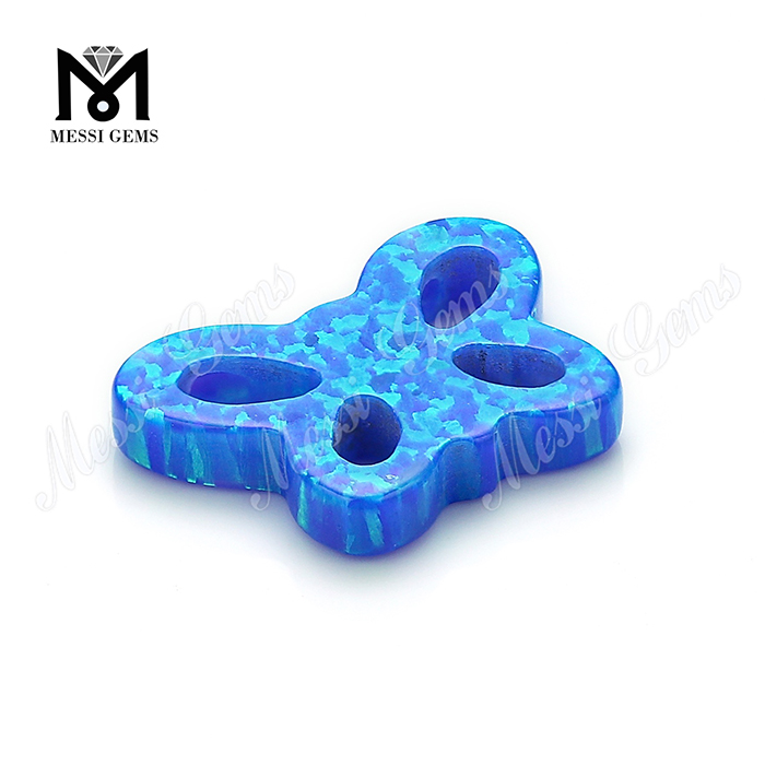 China-Großverkauf-Schmetterlings-blauer Opal für Schmuck-synthetischen Opal