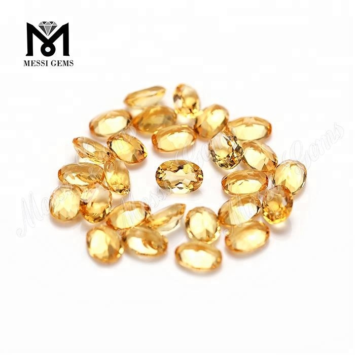 Großhandel natürliche Citrin Oval Form 5 * 7mm Naturstein Preis