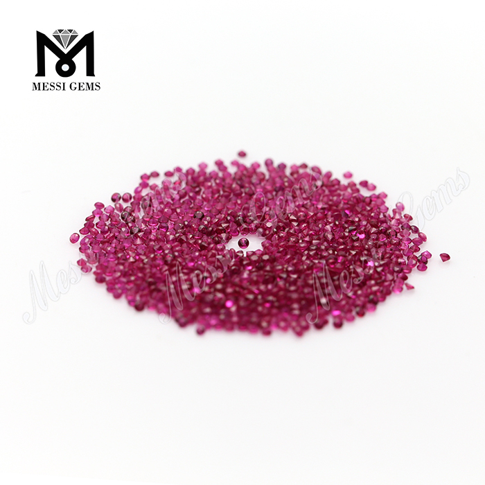 1,3 mm natürliche rote Rubin-Edelsteinperlen aus Blutrubin