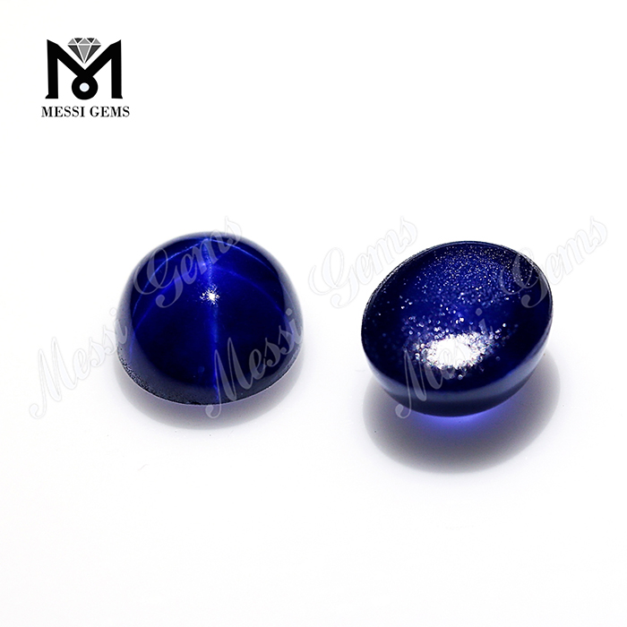 7x9mm ovaler Saphir-Edelstein blauer Sternsaphir für Ring