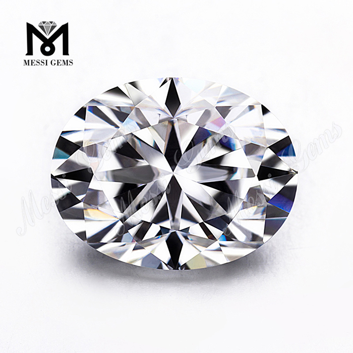 DEF VVS Oval facettierter weißer Moissanit-Diamant pro Karat Preis