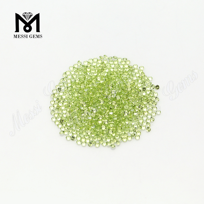 2,0 mm runde Edelsteine ​​​​natürlicher Peridot im Großhandelspreis