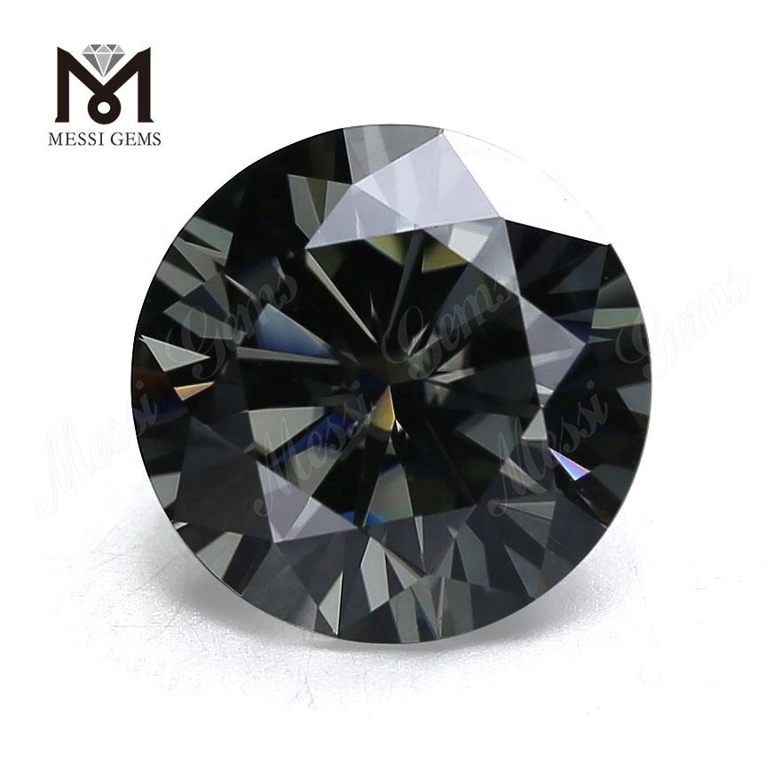 Großhandel Moissanite Diamant rund 11mm grauer synthetischer Moissanite loser Steinpreis