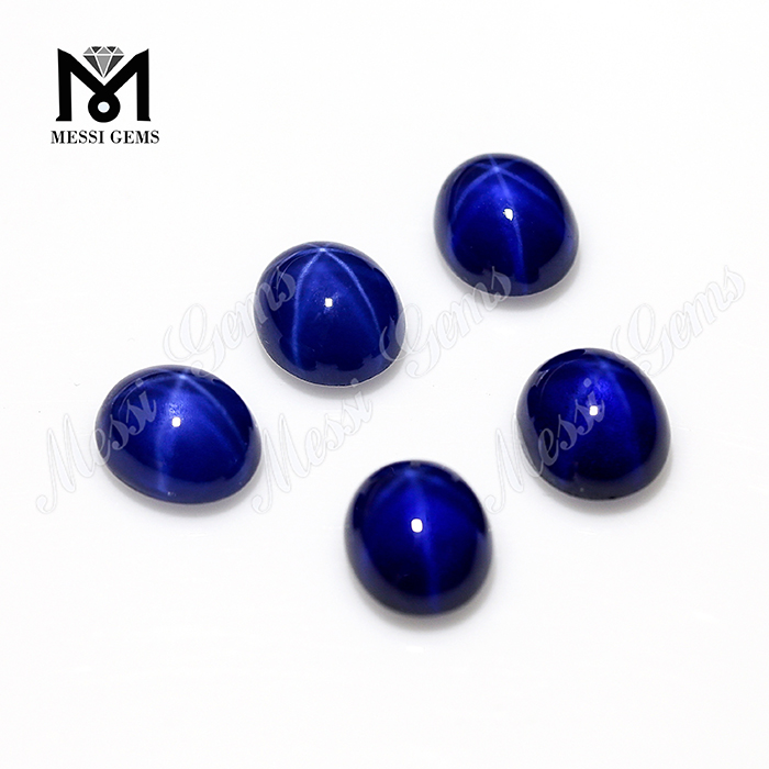 Fabrikpreis 8x10mm ovaler blauer Sternsaphir-Stein