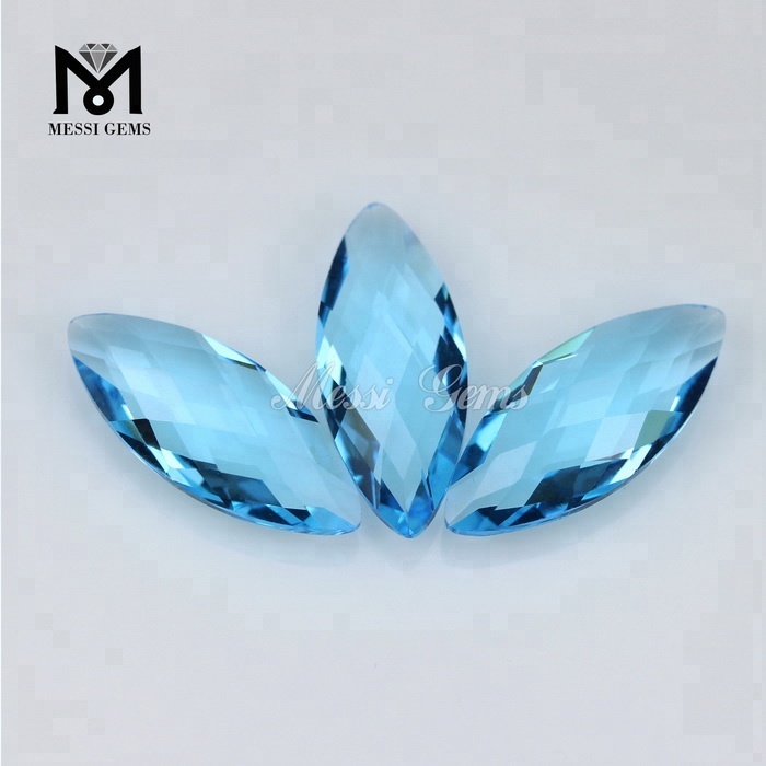 Hochwertige Marquise-Edelsteine ​​aus Glas für Schmuck