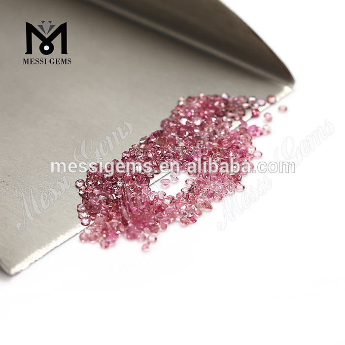 Runder 1,40 mm natürlicher rosa Turmalin loser Edelstein