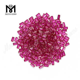 Großhandel Rubinrot 2 x 4 mm 5# Rubin-Korund-Perlen