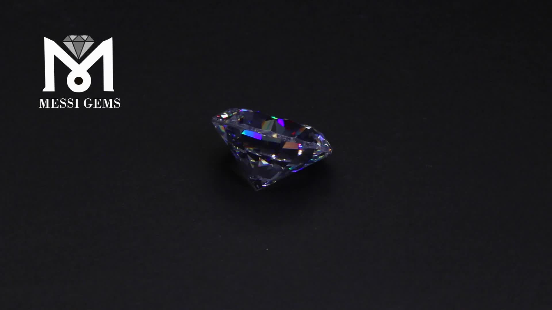 Natürlicher 2,5-mm-Topas im Prinzessschliff, weißer Topas