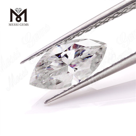 Großhandelspreis Maschinenschnitt def Farbe Marquiseform lose Moissanite-Diamant