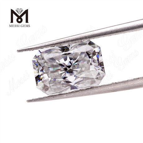 Wuzhou Großhandel 9 x 11 mm achteckiger strahlender Schliff weiß gefärbter Moissanit-Diamant lose