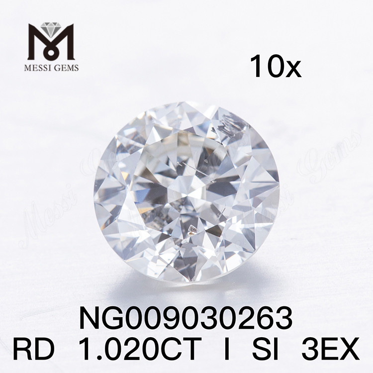 1.020 ct Loser Edelstein Synthetischer Diamant I SI EX-Schliff