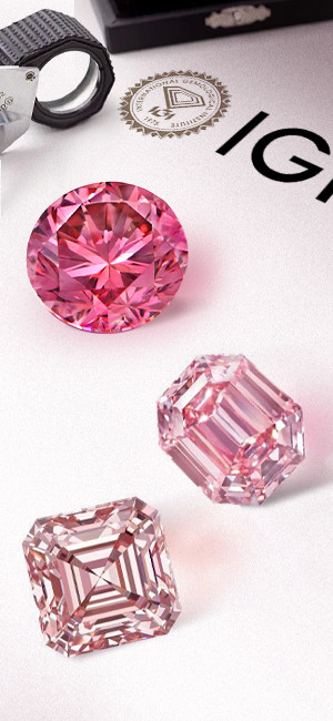 rosafarbener Diamant