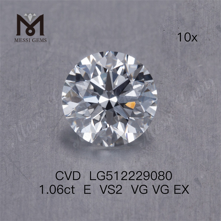 1,06 ct E-CVD-Diamanten im Großhandel vs. Hersteller von EX-runden, im Labor gezüchteten Diamanten