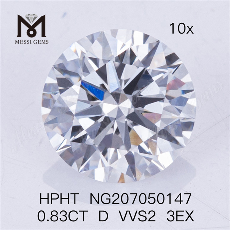 HPHT 0,83 CT D VVS2 Großhandelspreis 3EX Labordiamanten 