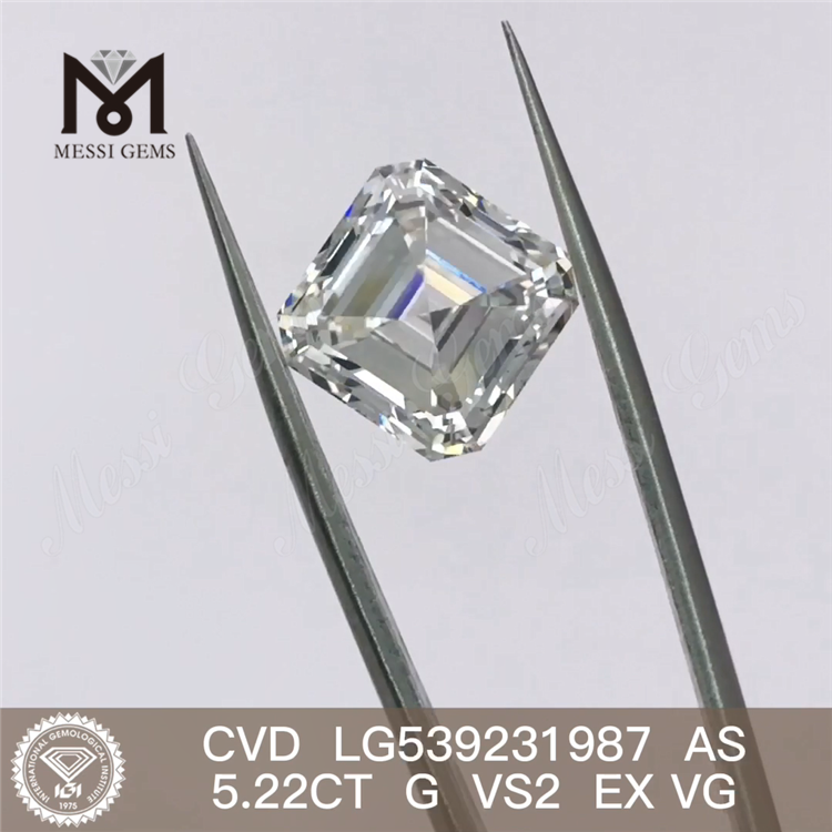 5,22 ct AS CUT billiger loser Labordiamant G VS2, hochwertigste, im Labor gezüchtete Diamanten zum Fabrikpreis