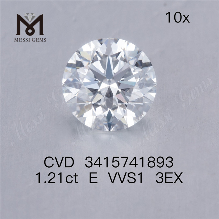 1,21 ct VVS-Labordiamant zum Fabrikpreis E 3EX CVD-Diamant zum Verkauf