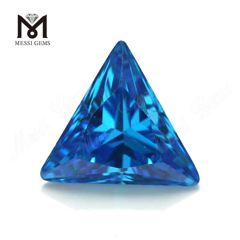 Aquamarine dreieckige Zirkonia-Steine ​​12x12mm CZ lose Edelsteine