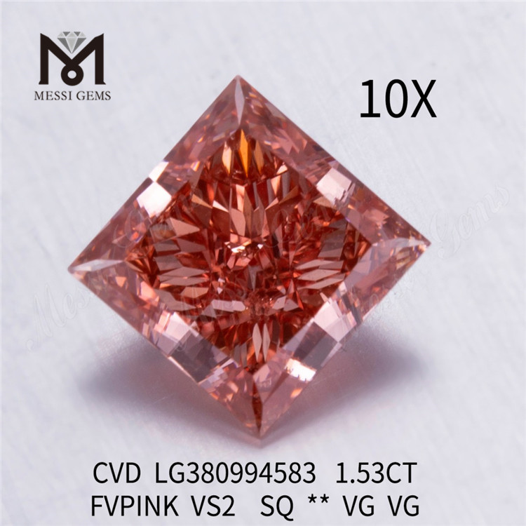 1,53 CT FVPINK VS2 SQ Labordiamant Großhandel CVD LG380994583