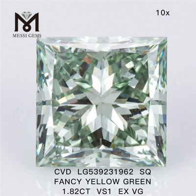 1,82 Karat bester loser Labordiamant SQ Fancy Yellow Green Labordiamant zum Neupreis