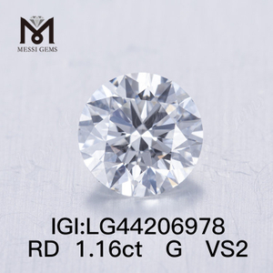 1,16 Karat G VS2 Runder IDEAL 2EX Labordiamant