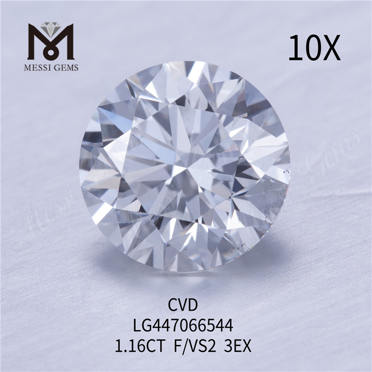 1,16 Karat F VS2 Runde BRILLIANT EX-Schliff-Labordiamanten CVD