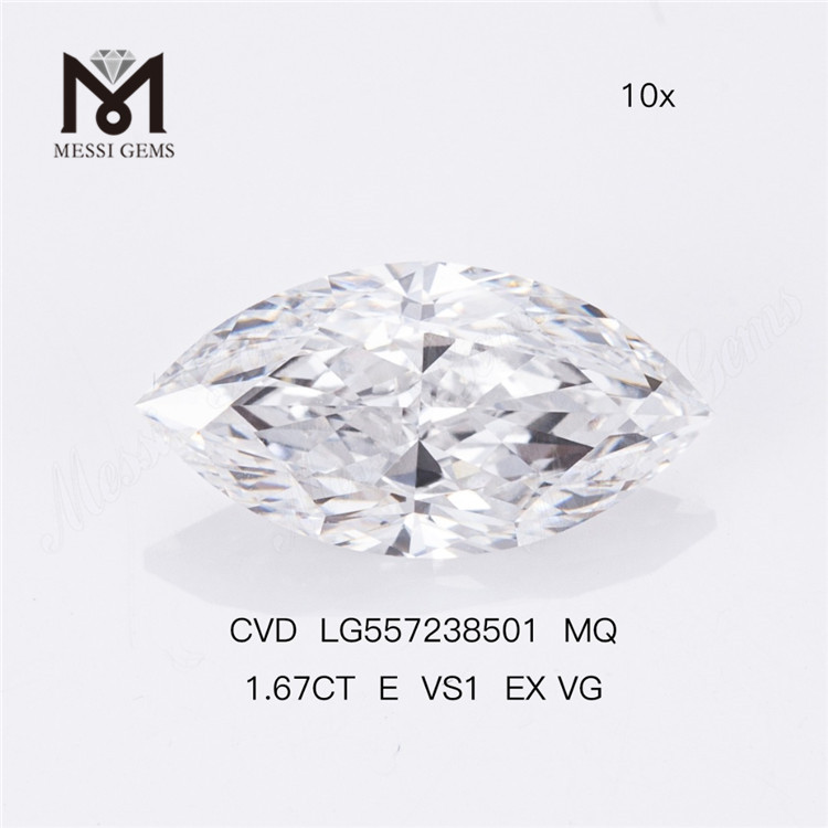 1,67 CT E VS1 EX VG Marquise-Labordiamant, hochwertiger Fabrikpreis