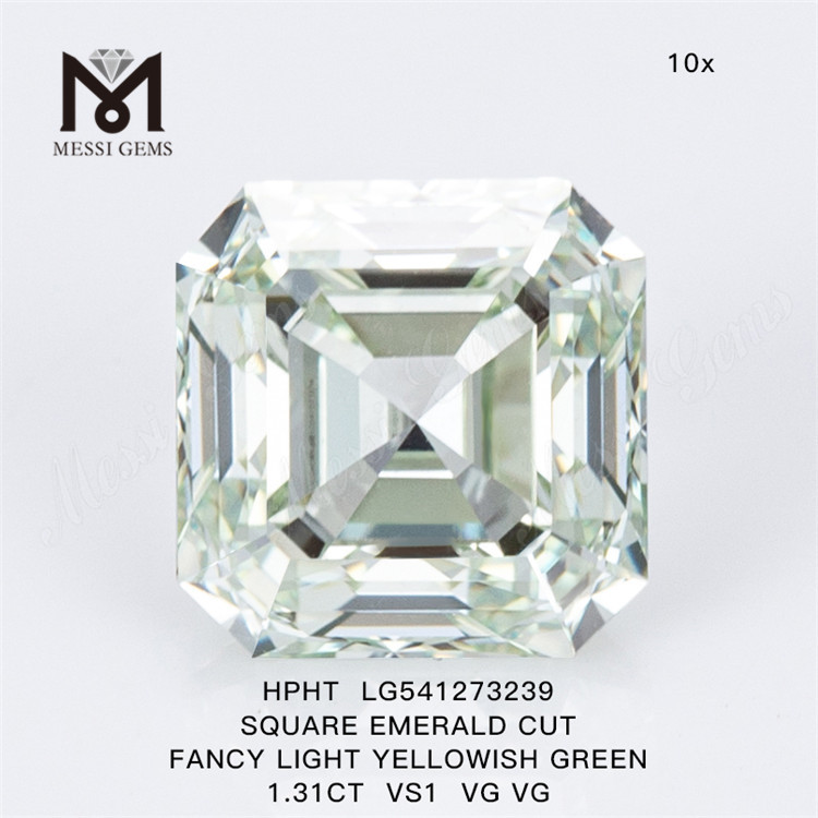 1,31 ct HPHT-Diamanten im Labor zum Großhandelspreis im Labor hergestellter Diamant im Asscher-Schliff