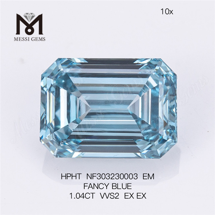 1,04 CT FANCY BLUE VVS2 EX EX EM Großhandelslabor erstellte Diamanten HPHT NF303230003