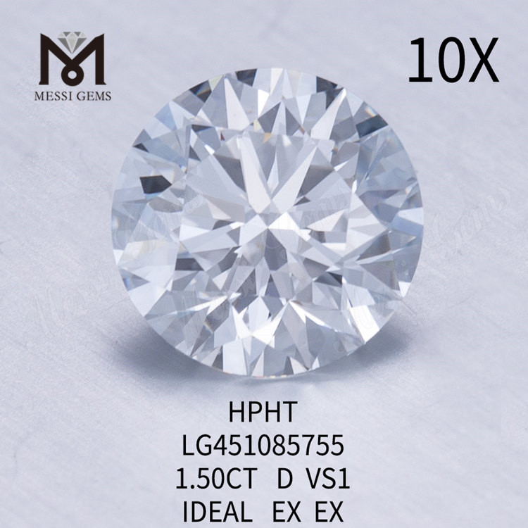 1,50 ct D VS1 RD Diamant im Labor gezüchtet IDEAL Schliff