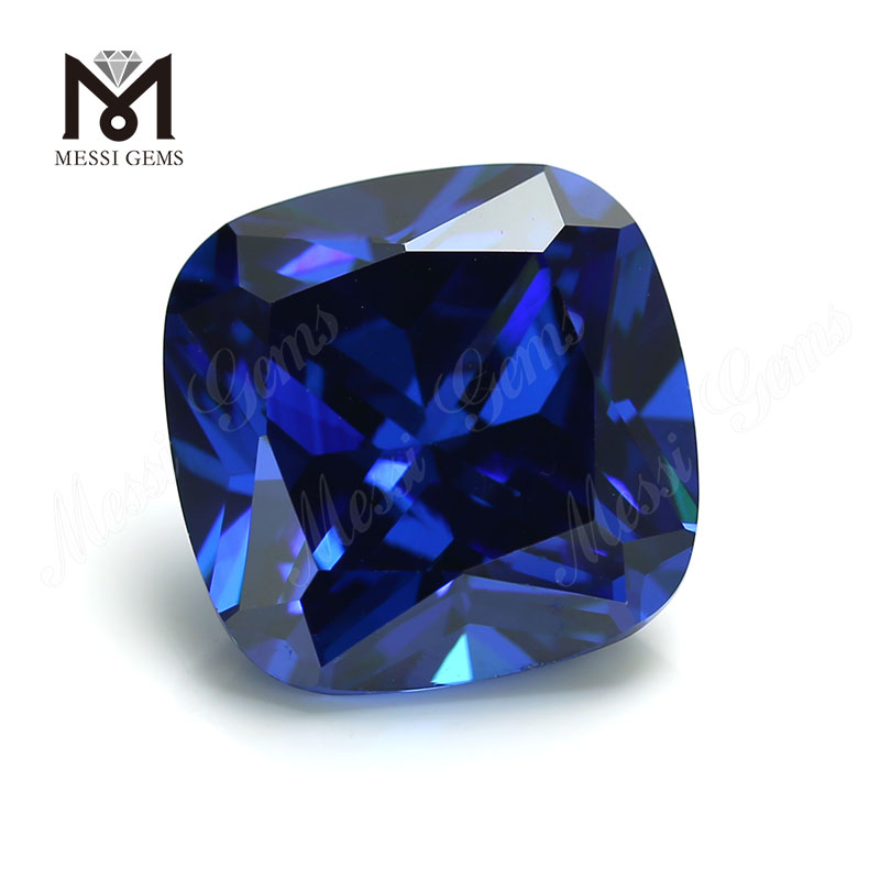 Hochwertiges Kissen Form 13 x 13 mm Blauer Topas CZ Zirkonia Stein Preis