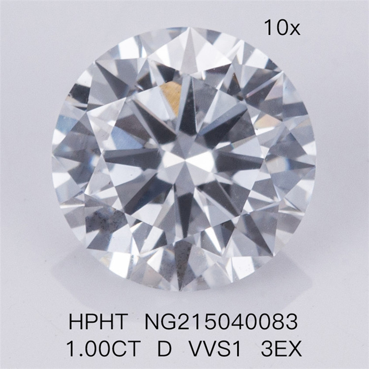 HPHT 1,00 CT künstlicher Diamant D VVS1 3EX Labordiamanten