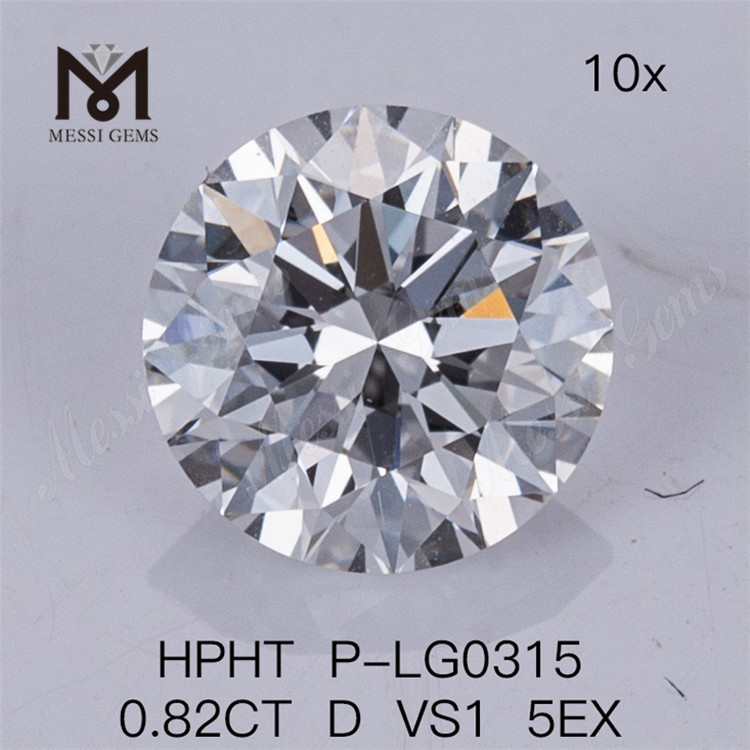 0,82 CT HPHT Lab Grown Diamond D VS1 5EX Labordiamanten 