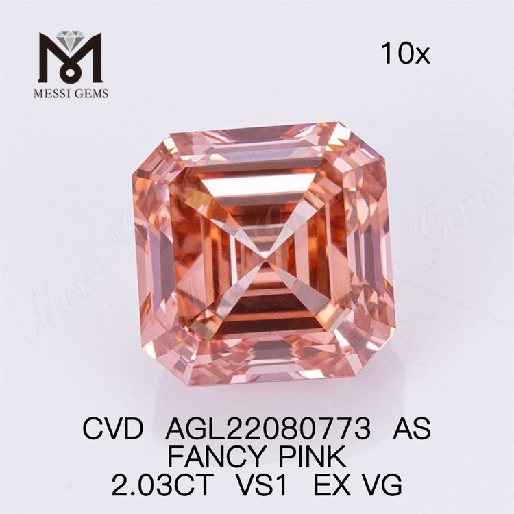 2,03 CT CVD FANCY PINK VS1 EX VG AS Labordiamant AGL22080773