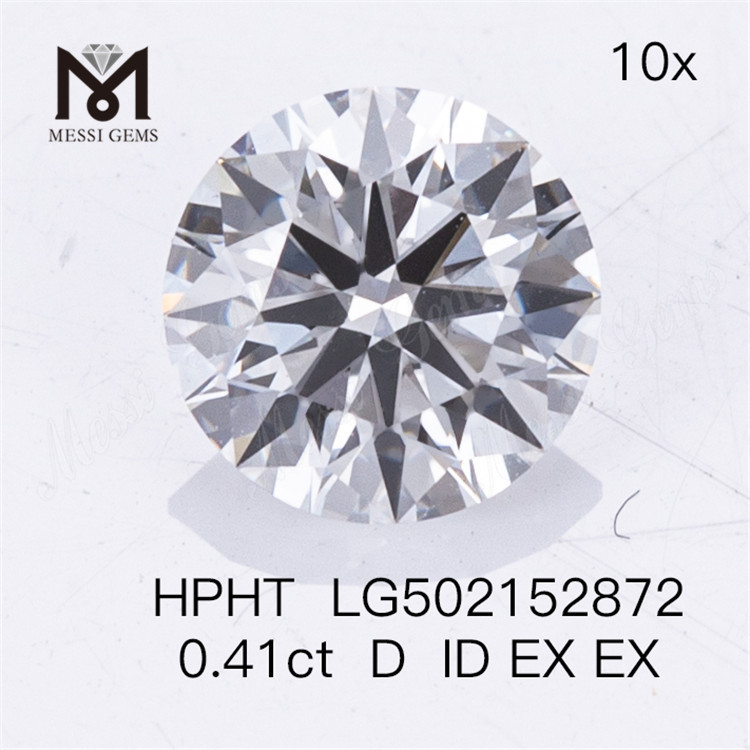 0,41 ct HPHT D ID EX EX runde Labordiamanten