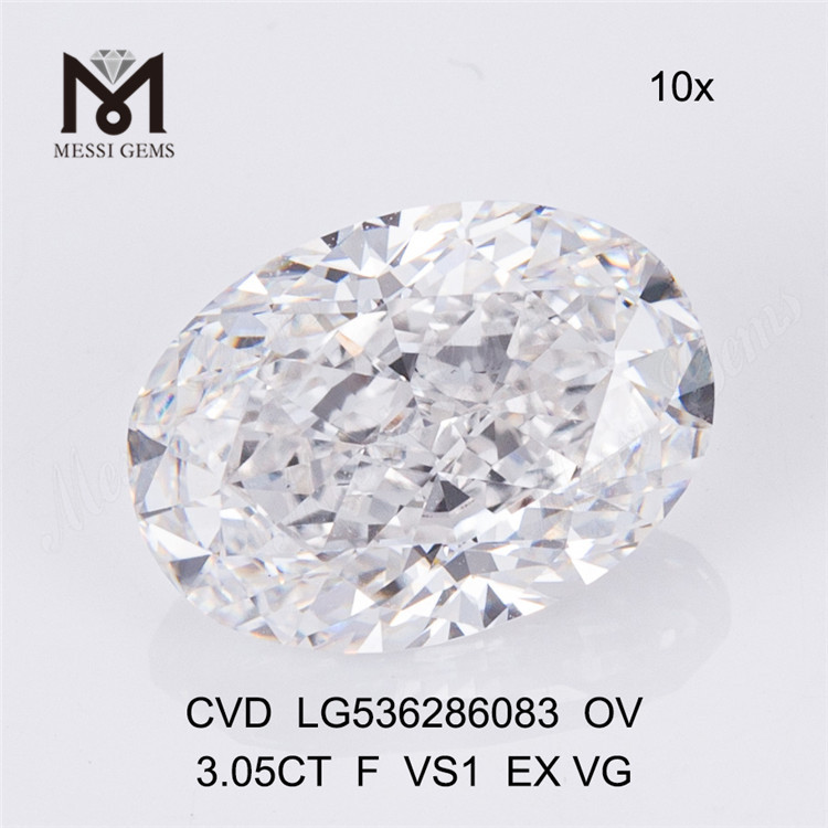 3,05 ct billiger loser Labordiamant in der Farbe F VS OVAL lose künstliche Diamanten