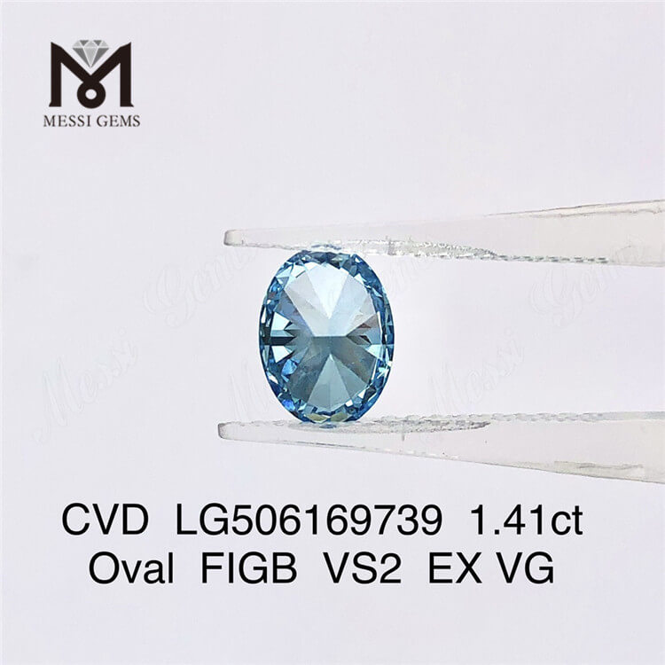 1,41 ct ovaler, im Labor gezüchteter IGI VS2 EX-Diamant