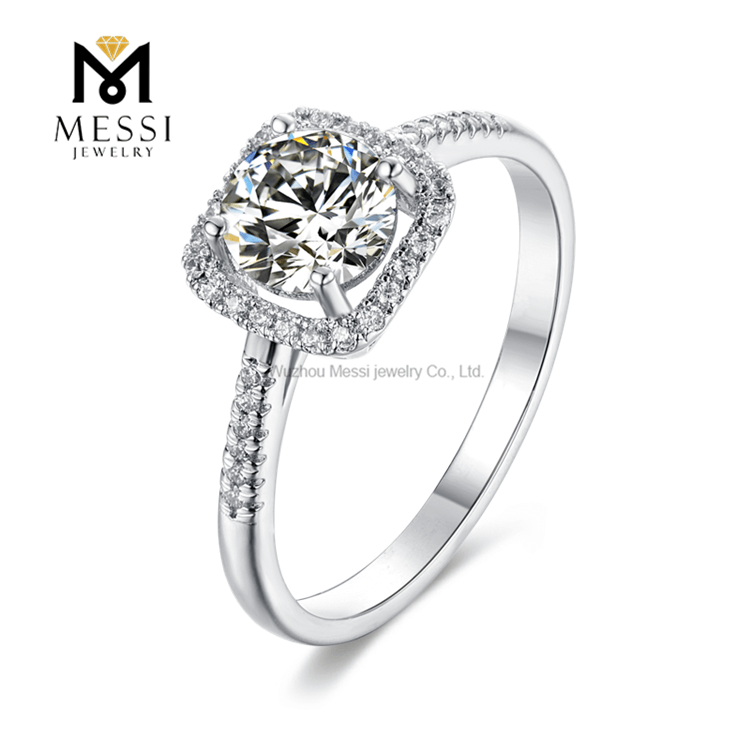 Freier Sterlingsilber-Ring der Verschiffen-Qualitäts-Art- und Weisemoissanite Diamant-Ring-Schmucksache-Frauen-925