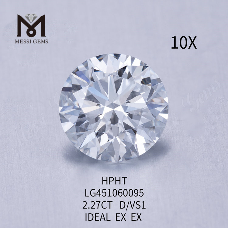 2,27 Karat D VS1 IDEL Cut Grade Runder CVD-Labor-Diamant