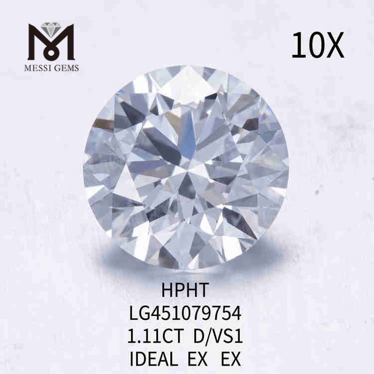 1.11CT D/VS1 lose im Labor erstellter Diamant IDEAL EX EX