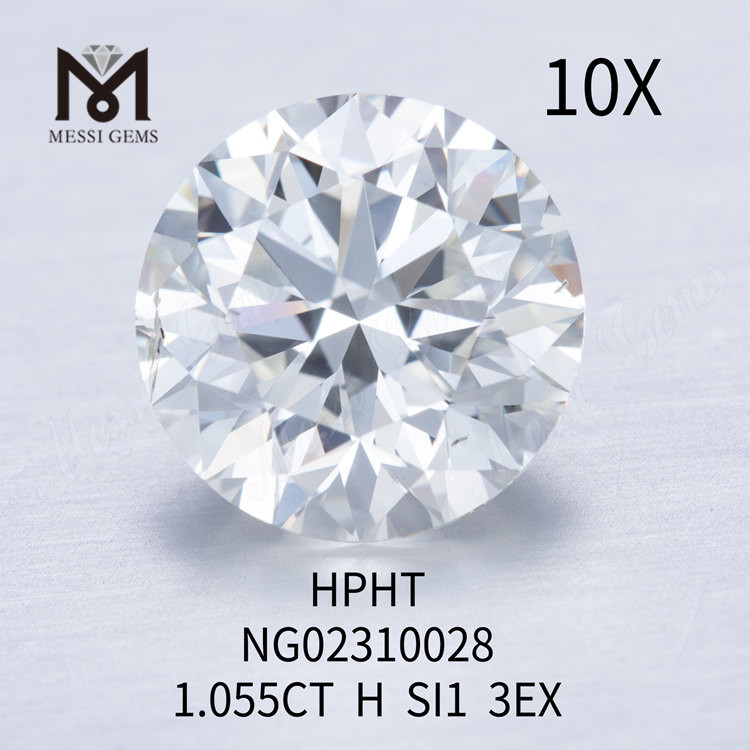 SI1 RD Im Labor gezüchteter Diamant 1,055 ct EX Cut Grade