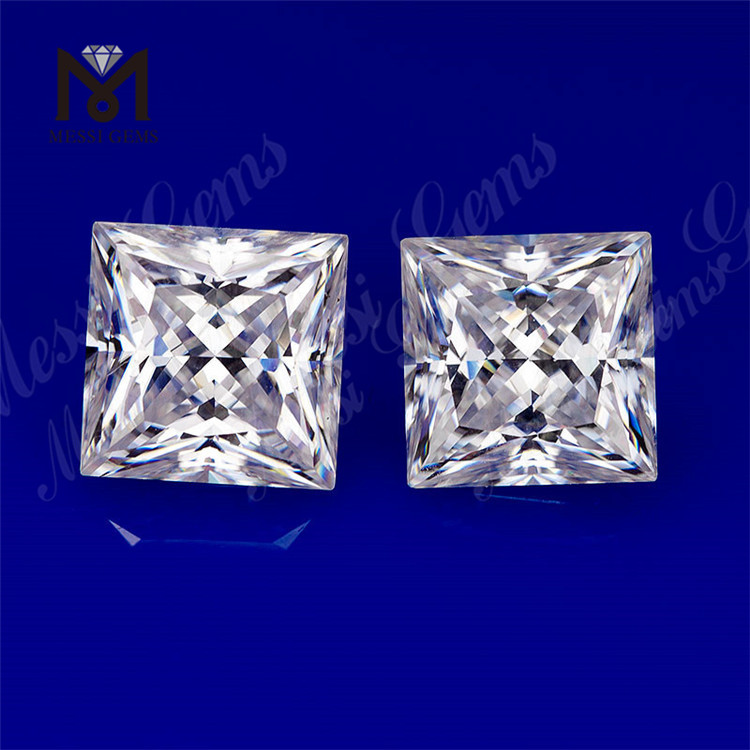Moissanite-Hersteller Top-Qualität 9 * 9 mm klarer weißer loser Moissanite