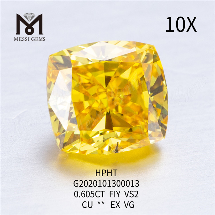 0,605 ct FIY CU EX Diamant im Labor gezüchtet VS2 VG