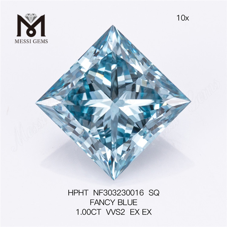 1,00 CT VVS2 SQ FANCY BLUE, im Labor gezüchteter Diamant HPHT NF303230016