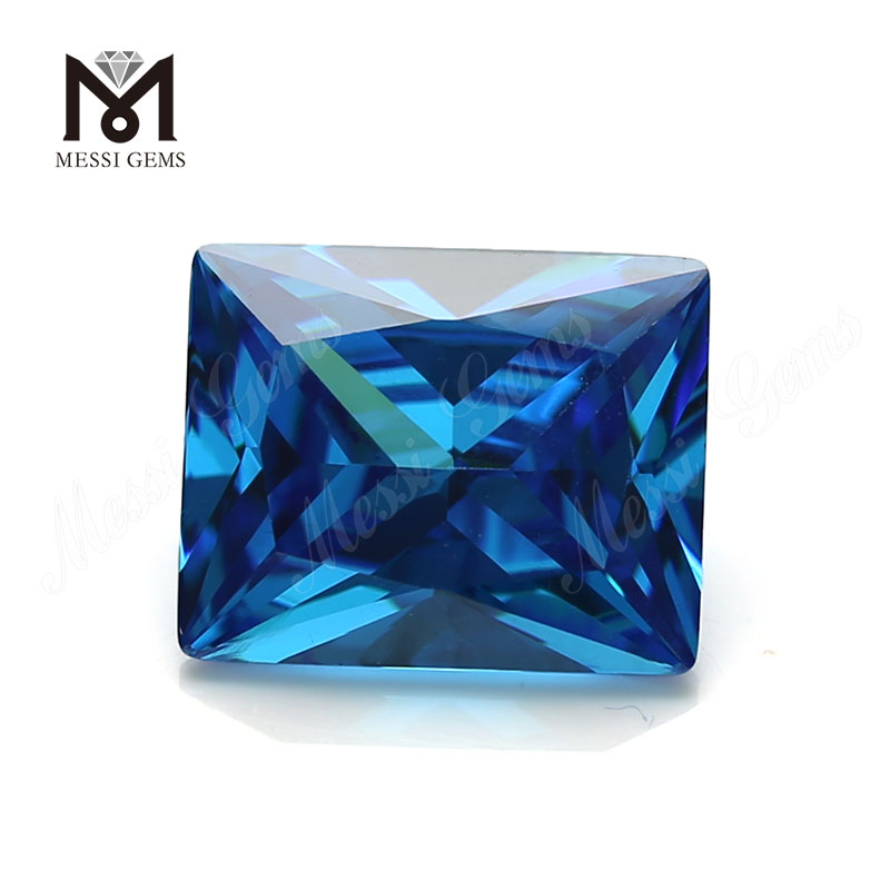 Synthetischer Saphir in guter Qualität im Baguetteschliff 9 x 11 mm Großhandelspreis für Zirkonia