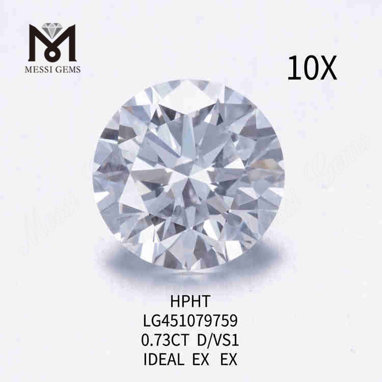 0,73 CT D/VS1 loser, im Labor hergestellter Diamant IDEAL EX EX