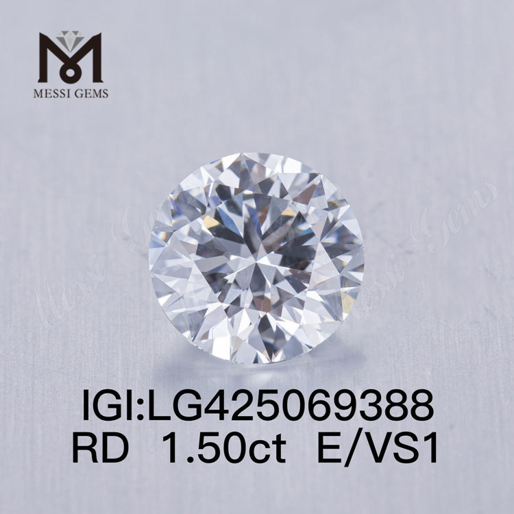 1,50 Karat E/VS1 VG Labordiamant, rund 