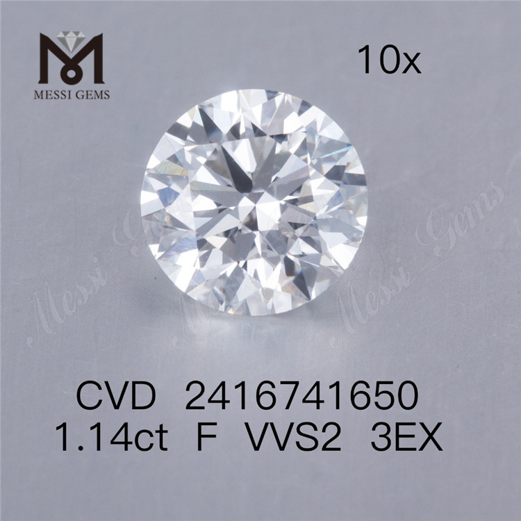 1,14 ct F-Labordiamant VVS 3EX CVD-Diamant im Angebot