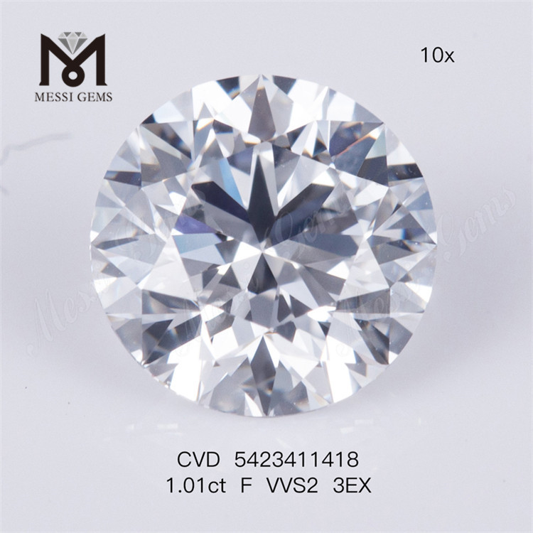 1,01 ct Labordiamant Preis F VVS2 3EX Lose, im Labor gezüchtete Diamanten zu verkaufen