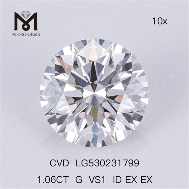 1,06 ct G VS lose synthetische Diamanten Ronnd Cvd Diamant Großhandel