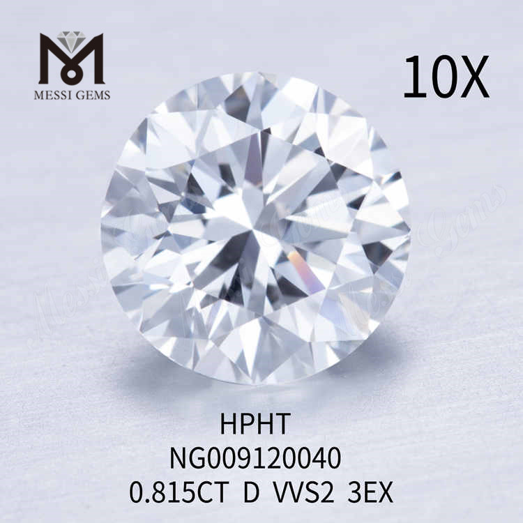 0,815CT D weiß rund, hergestellt mit Diamanten VVS2 3EX